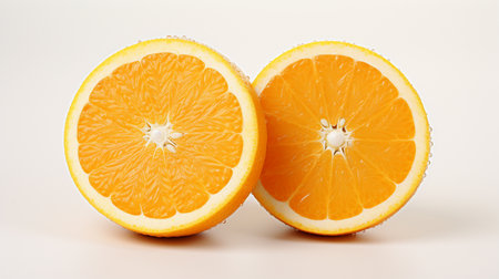orange fruits fresh white background , Generate AIの素材