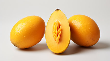 mango fresh mango , white background , Generate AIの素材