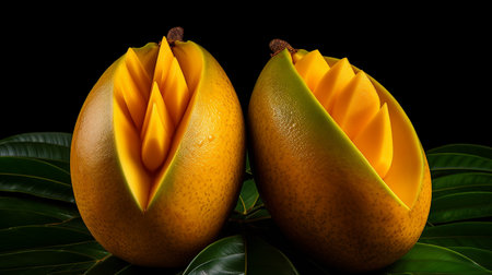 mango fresh mango , white background , Generate AIの素材