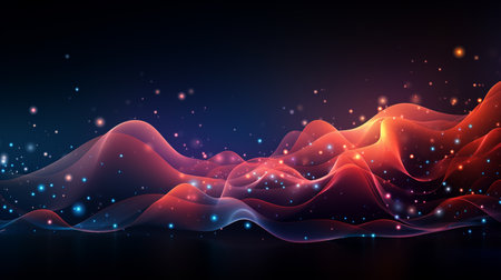 Abstract Dash Dot Background @Abstract dash dot line background flow wave pattern. Generate AIの素材