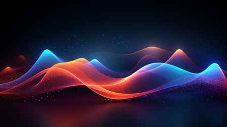 Abstract Dash Dot Background @Abstract dash dot line background flow wave pattern. Generate AIの素材