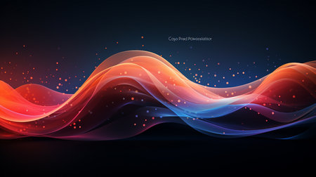 Abstract Dash Dot Background @Abstract dash dot line background flow wave pattern. Generate AIの素材