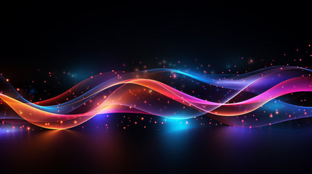Abstract Dash Dot Background @Abstract dash dot line background flow wave pattern. Generate AIの素材