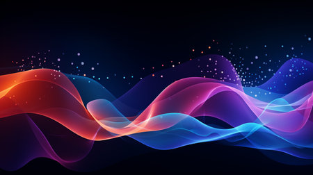 Abstract Dash Dot Background @Abstract dash dot line background flow wave pattern. Generate AIの素材
