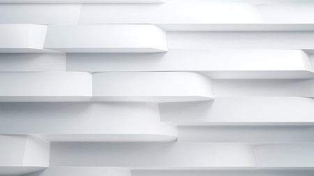 Abstract white background. Minimal geometric white light background abstract design. Generate AIの素材