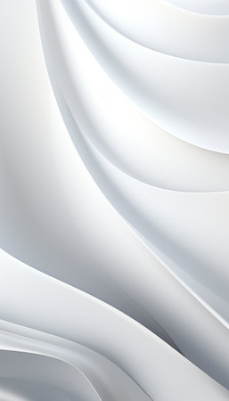 Abstract white background. Minimal geometric white light background abstract design. Generate AIの素材