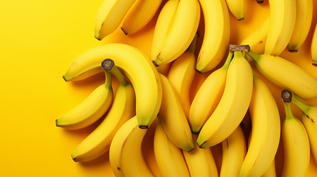 Bananan fresh yellow realistic photo studio , Generate AIの素材