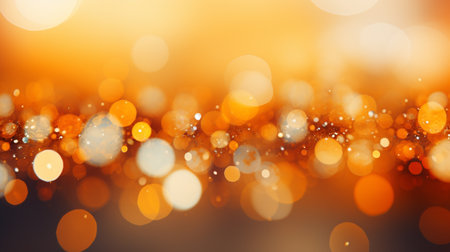 Abstract colorful bokeh circles orange , Generate AIの素材