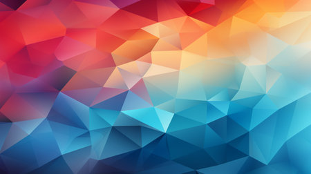 Abstract colorful background with triangles Generate AIの素材