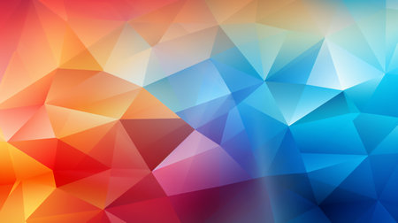 Abstract colorful background with triangles Generate AIの素材