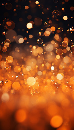 Abstract colorful bokeh circles orange , Generate AIの素材