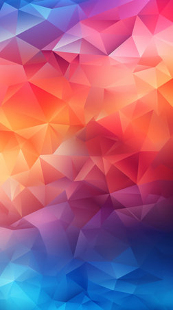 Abstract colorful background with triangles Generate AIの素材