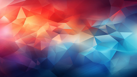 Abstract colorful background with triangles Generate AIの素材