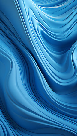 abstract blue background with smooth lines in it, digitally generated imageの素材