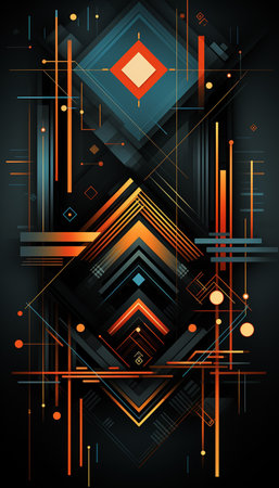 Abstract background, futuristic shapes composition. Vector Illustration for your designの素材