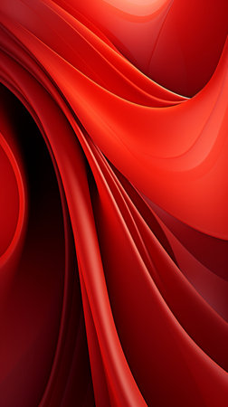 Red abstract wavy background. Vector illustration for your graphic design.の素材