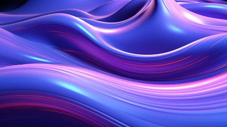 abstract background with smooth lines in blue and purple colors, computer generated imagesの素材
