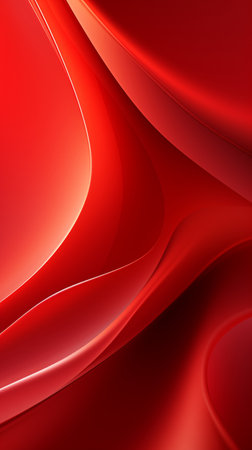 Abstract red wavy background. 3d rendering, 3d illustration.の素材