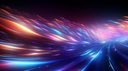 Abstract background. luminous swirling. Elegant glowing circle.  Sparking particle. Space tunnel. Glossy jellyfish. Colorful ellipse. Glint sphereの素材