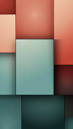 Abstract geometric background with multicolored rectangles. Vector illustration.の素材