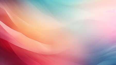 abstract background with smooth lines in blue, orange and pink colorsの素材
