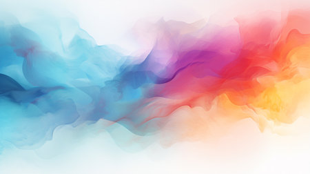 Abstract colorful watercolor for background. Digital art painting. Colorful texture.の素材