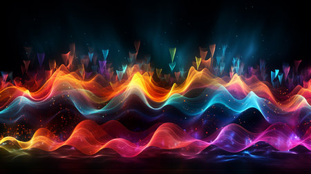 abstract fire wave background, vector illustration eps10 with transparencyの素材