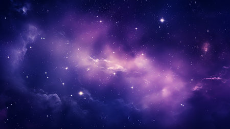 Night sky with stars and nebula as a background. 3D renderingの素材