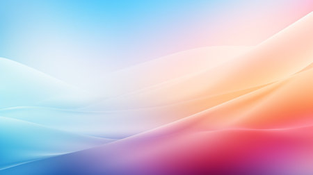 abstract background with smooth lines in blue, orange and pink colorsの素材