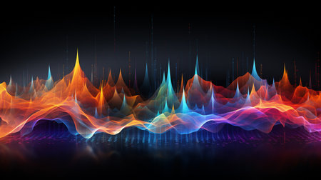 abstract fire wave background, 3d illustration, eps10の素材