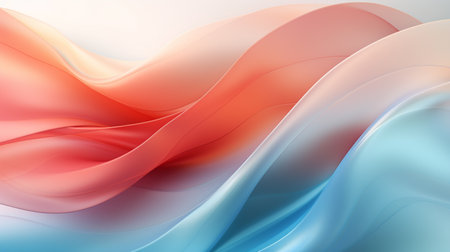 abstract background with smooth lines in red, blue and yellow colorsの素材