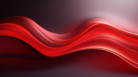 Abstract red wavy background. 3d rendering, 3d illustration.の素材