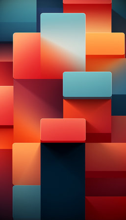 Colorful abstract background with squares. Vector illustration for your design.の素材
