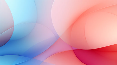 abstract blue and pink background with smooth lines. 3d renderingの素材