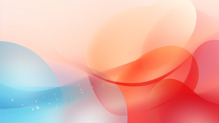 abstract background with waves and lines in pink, blue and orange colorsの素材