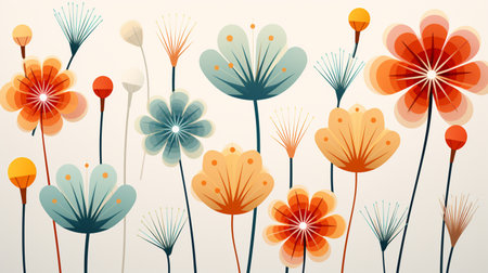 Flower background. Abstract floral background. Vector illustration for your designの素材
