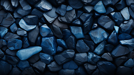 Blue pebbles background. Blue pebbles background texture.の素材