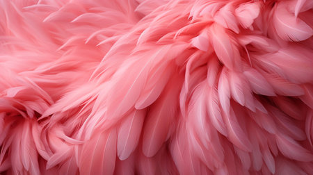 pink feathers as a background, close-up, macro photoの素材