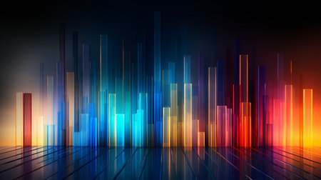 abstract background with lines and lights. Vector illustration. Eps 10の素材