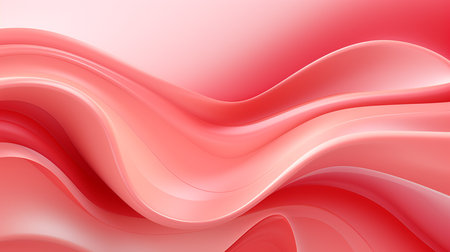 Abstract background with smooth wavy lines in pink colors. Vector illustrationの素材