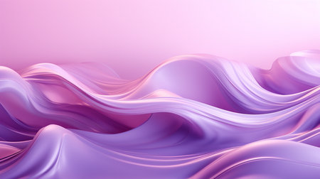 Abstract background of violet wavy liquid. 3d rendering, 3d illustration.の素材
