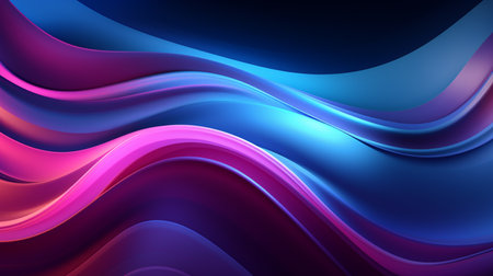 abstract background with smooth lines in blue, purple and pink colorsの素材