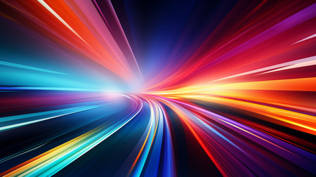 abstract speed motion on the road, high speed technology concept backgroundの素材