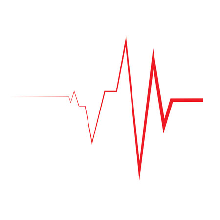Heart beat pulse logoのイラスト素材