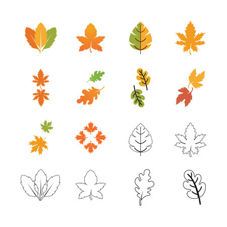 Autumn Maple leaf vector illustration design templateのイラスト素材