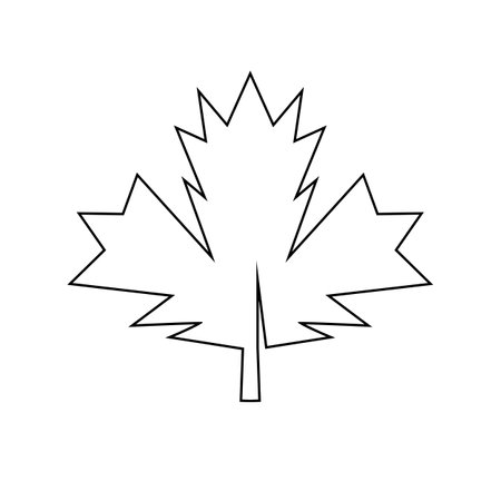 Autumn Maple leaf vector illustration design templateのイラスト素材