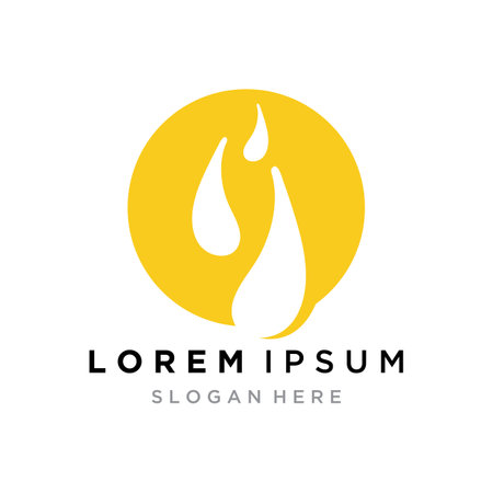 Palm Oil logo templateのイラスト素材