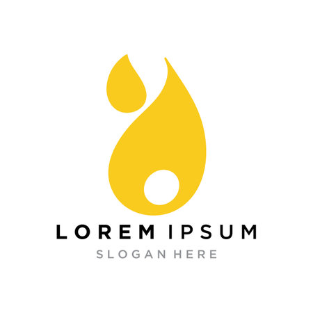 Palm Oil logo templateのイラスト素材