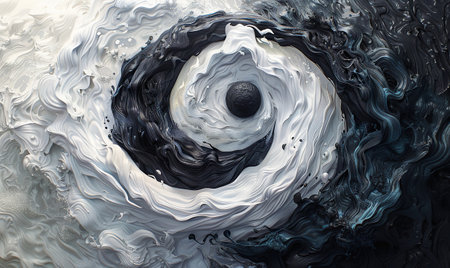 3d rendering of abstract fluid art background, computer generated illustration.の素材
