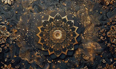 3d illustration of abstract geometric composition,digital artwork for creative graphic designの素材